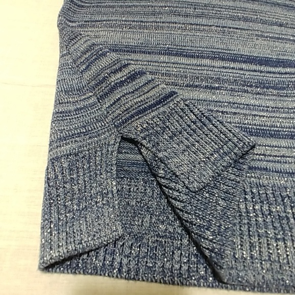 Chico's Cowl Neck Sleeveless Sweater Sparkle 0 - Picture 3 of 4